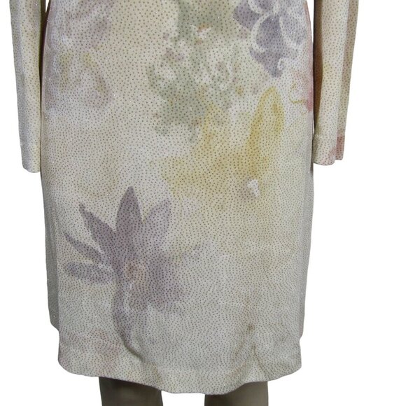 VTG NWT 90s Y2K HUEY WALTZER 4 GLITTER Floral Pastel Fairy Watercolor Saks Dress - Picture 3 of 15